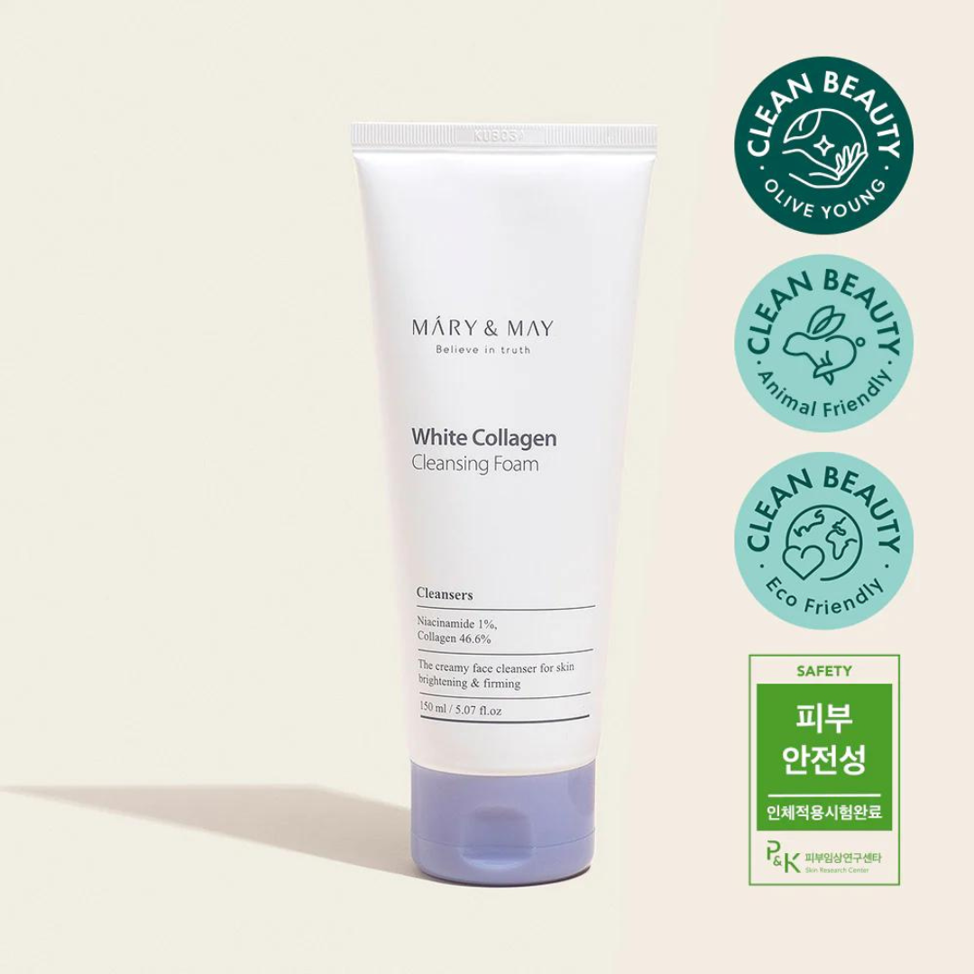 White Collagen Cleansing Foam Duo Twin Pack Mary&May