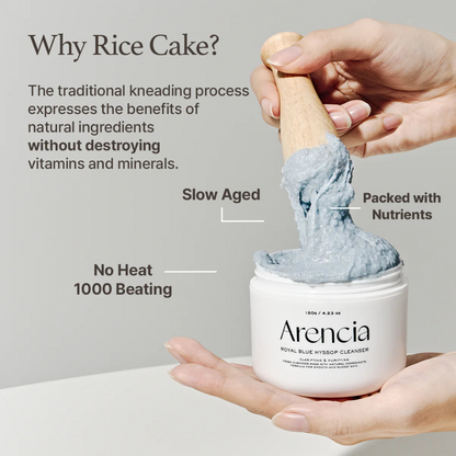 Fresh Blue Hyssop Rice Mochi Cleanser