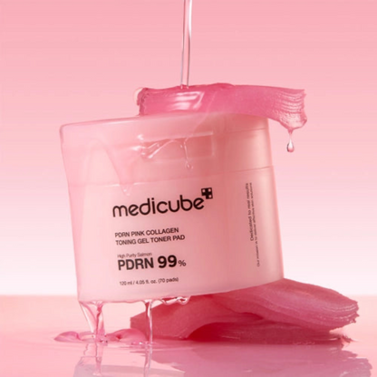 PDRN Pink Collagen Toning Gel Toner Pad