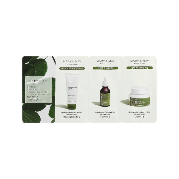 [MUESTRA GRATIS] Houttuynia Cordata Tea Tree Line 3 Step Sachet Starter Kit